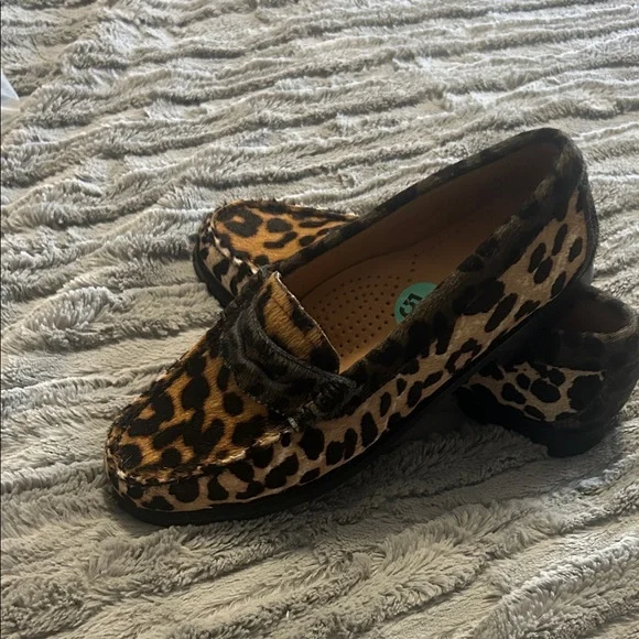 G.H. Bass & Co. Leopard Print Penny Loafers - Brown & Black - Picture 6 of 6